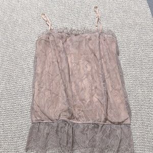 VICTORIA SECRETS Lace tank top size Large